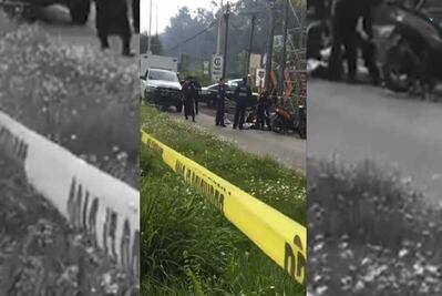 Por bache, motociclista pierde el control y su hijo es arrollado por un tráiler en Periférico Sur