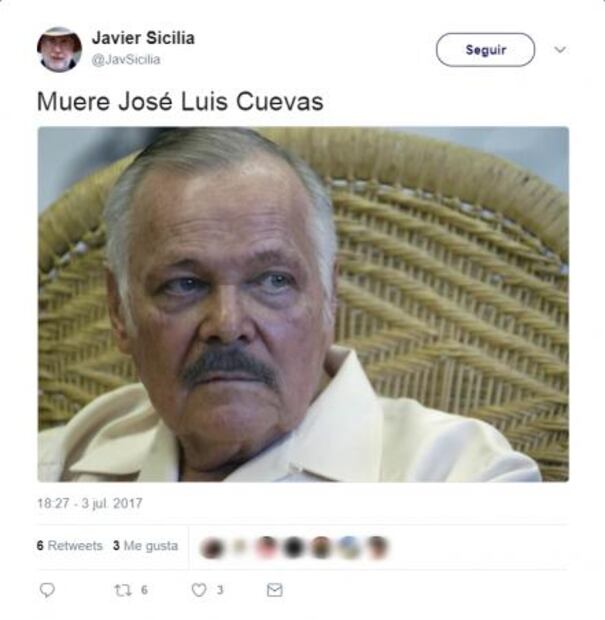Políticos e intelectuales lamentan muerte de José Luis Cuevas