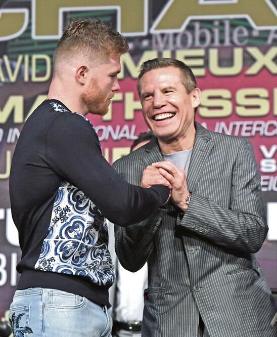 El “César del boxeo” quiere que se enfoquen en la pelea (ETHAN MILLER. AFP)