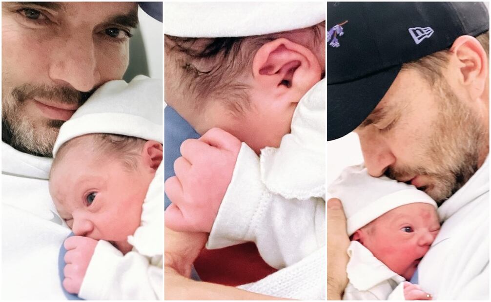 Julián Gil presume primeras fotos con su nieto Oliver.