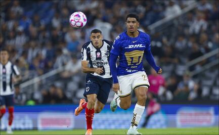 Pumas deja escapar la victoria ante Monterrey y ya suma cinco partidos sin poder ganar