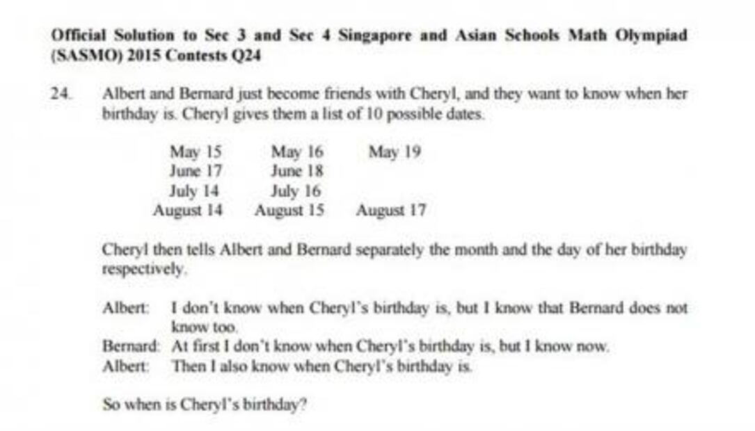 Reto Viral. ¿Cuándo es el cumpleaños de Cheryl? 