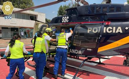 Trasladan vía aérea a 4 niños intoxicados en Tlalpan; presentaron problemas respiratorios por cocina de anafre