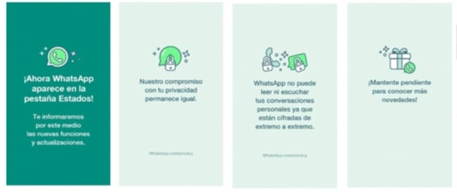 WhatsApp informará con 'estados' y banners sus términos de uso