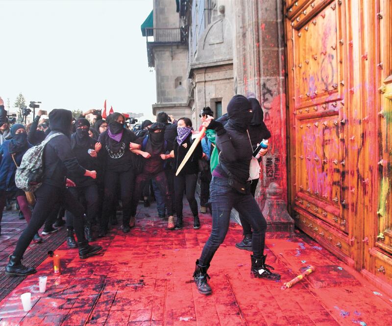 A lo largo de 2019 y 2020 continuaron las denuncias contra la violencia institucional y por los derechos reproductivos. Foto: ARCHIVO EL UNIVERSAL