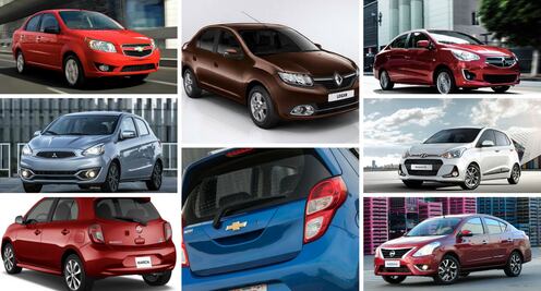 Los 10 autos más baratos de México en 2018