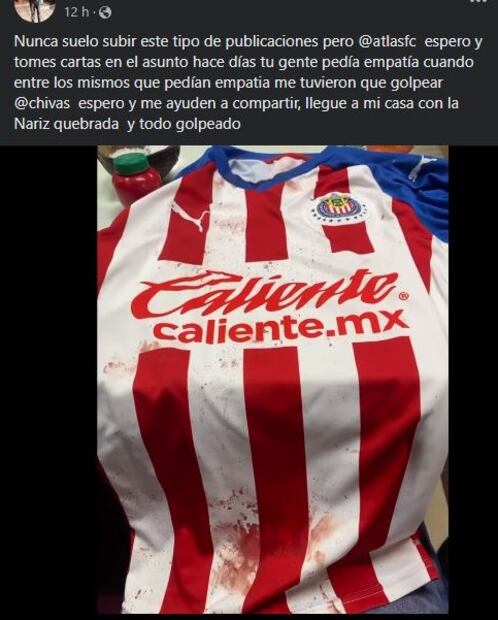 Acusan que la barra del Atlas propinó golpiza a menor de edad tras el Clásico Tapatío