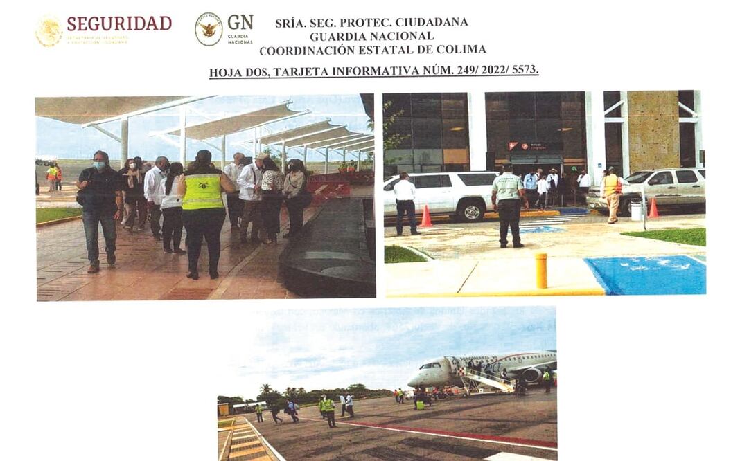 Imágenes del embajador Ken Salazar durante su llegada al aeropuerto internacional de Manzanillo.