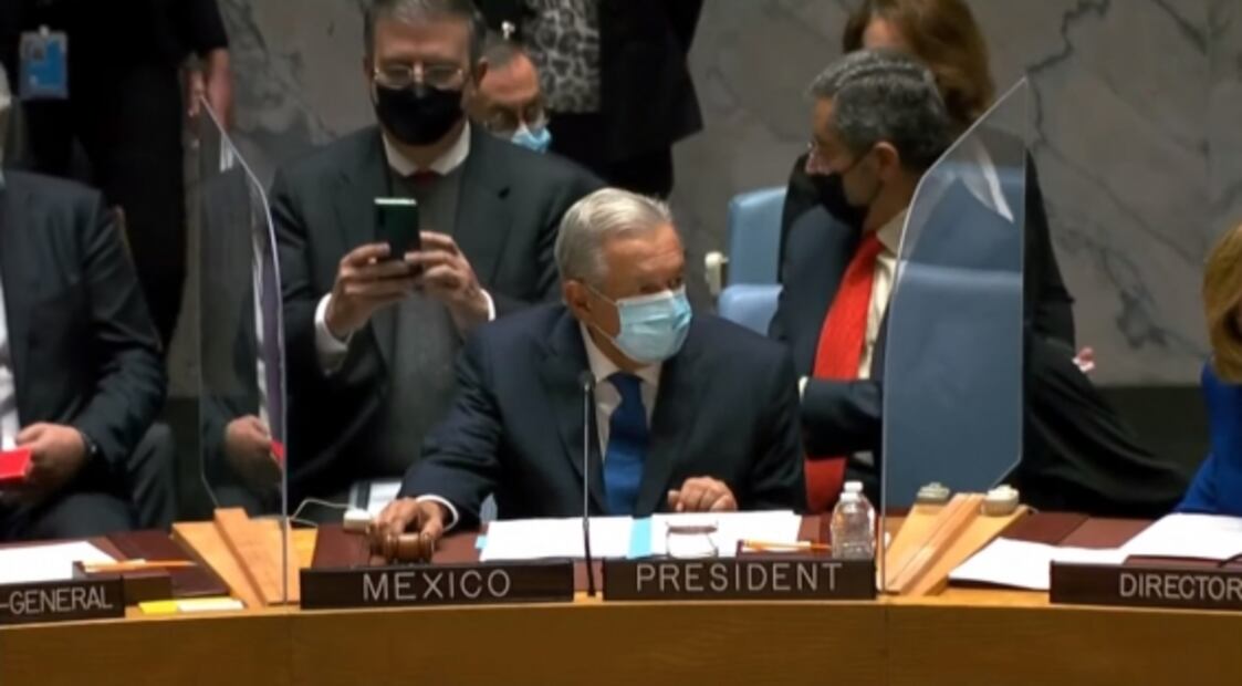 Minuto a minuto de AMLO en el Consejo de Seguridad de la ONU