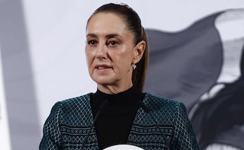 , presidenta de México, durante la mañanera del 4 de noviembre del 2025. Foto: Berenice Fregoso  / EL UNIVERSAL.