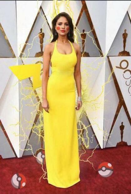 Los mejores memes del vestido amarillo de Eiza González