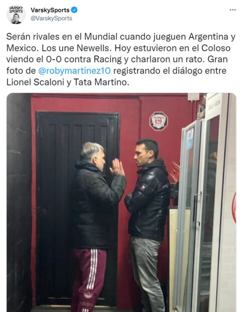 Gerardo Martino ignora la Liga MX y es captado con el técnico de Argentina