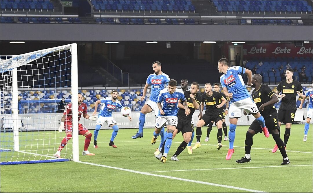 Primer gol del partido. Foto; EFE