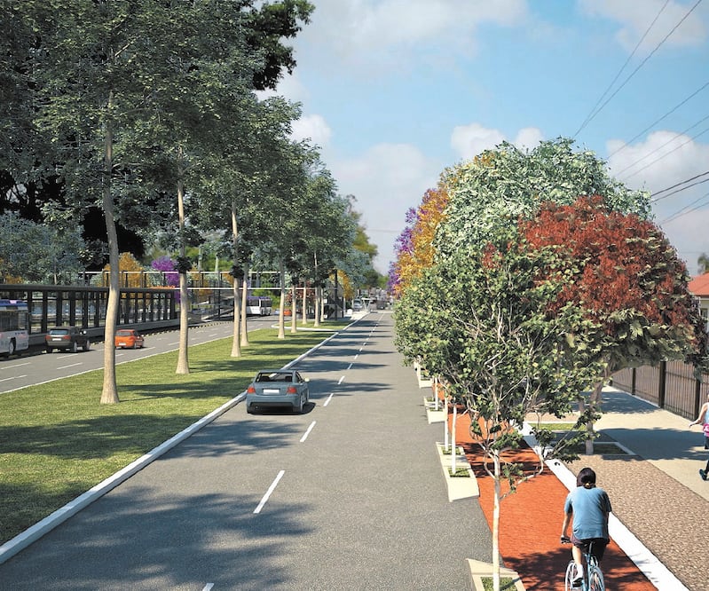 El gobernador Enrique Alfaro explicó que el proyecto es una apuesta de transformación urbana que incluye reforestar con 27 mil árboles, así como la construcción de banquetas y de una ciclovía por todo el circuito. Foto/ ESPECIAL