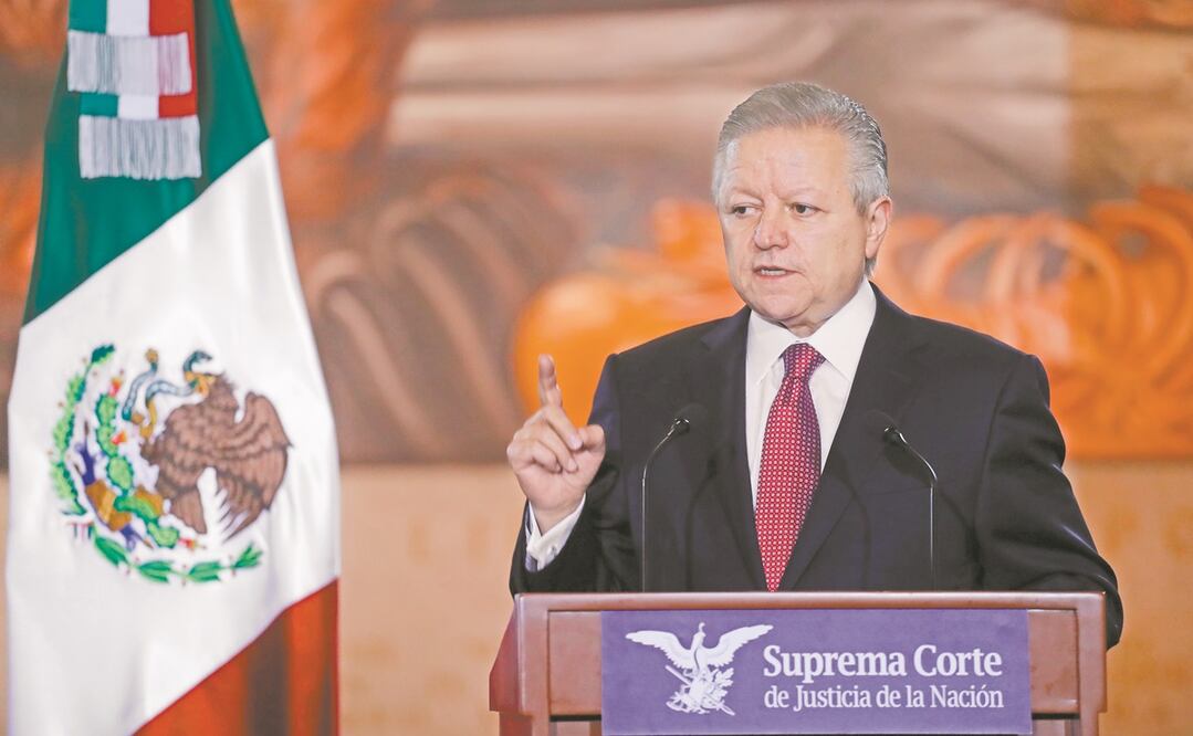 Arturo Zaldívar, ministro presidente de la Suprema Corte de Justicia, dijo que la independencia y la división de poderes son parte esencial de la democracia. Foto: ARCHIVO EL UNIVERSAL