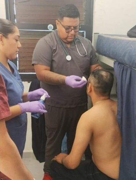 Elemento de Guardia Estatal resulta herido por disparo su propia arma. Foto: Especial
