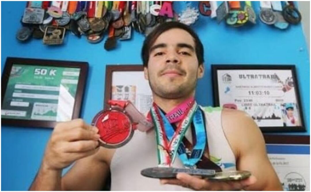 Thiago Rubio, atleta yucateco es quien correrá la distancia entre la estatua de dios Chaac y Poseidón. Foto: Especial