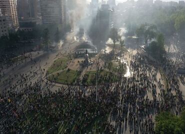 "Plaza Dignidad", de la crudeza de las protestas a la "esperanza" con Boric
