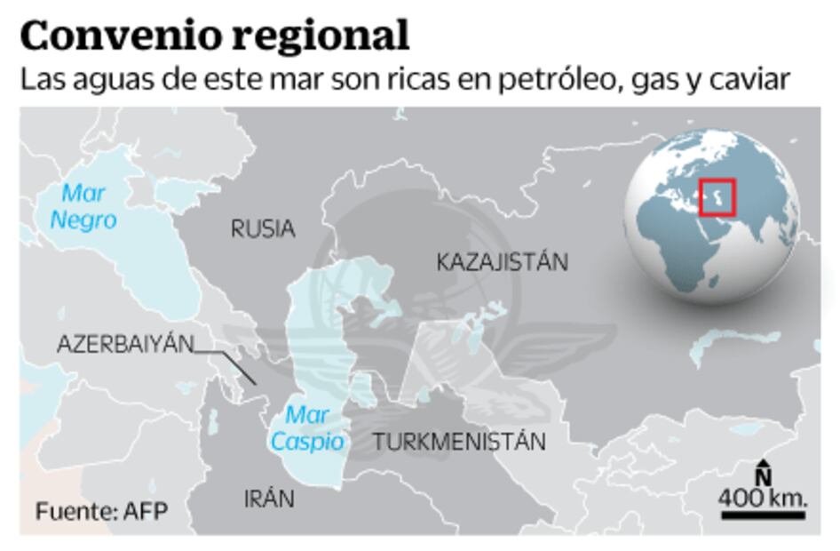 Firman cinco países histórico acuerdo sobre Mar Caspio