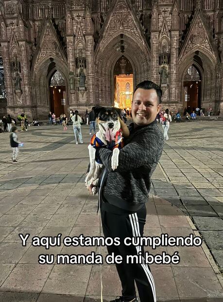 Lo llevaron al Santuario de Nuestra Señora de Guadalupe en Zamora, Michoacán. Foto: TikTok @artube78