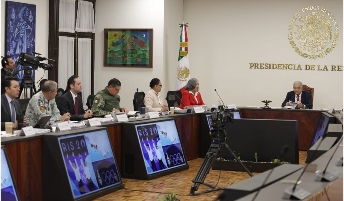 Rosa Icela Rodríguez en la reunión de Seguridad de AMLO. Foto: Carlos Mejía/E L UNIVERSAL