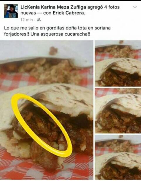 Suspenden locales por cucarachas en comida en La Paz