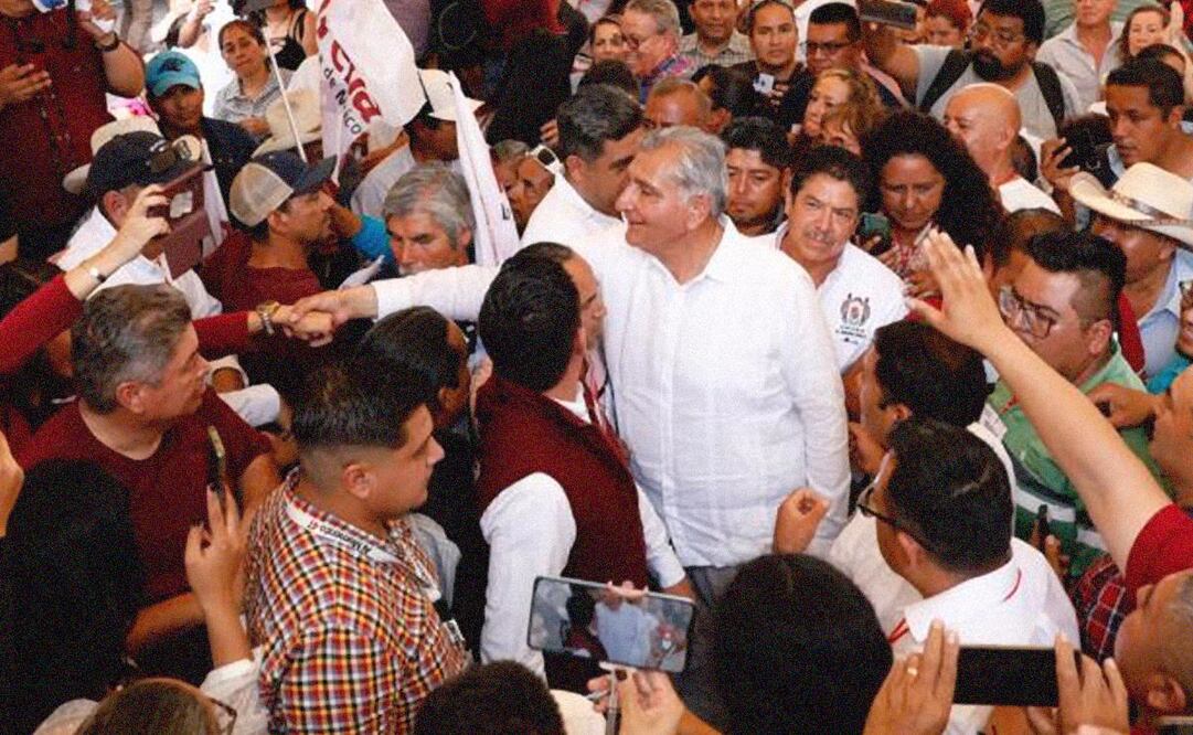 Adán Augusto López en Michoacán. Foto: Twitter de @adan_augusto