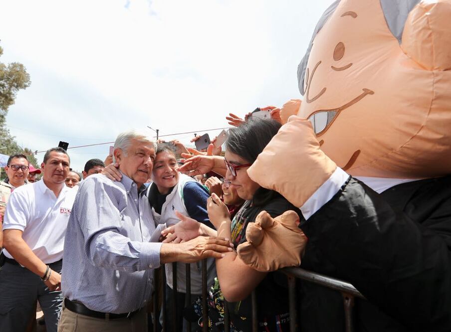 Andrés Manuel López Obrador, candidato presidencial por la coalición Juntos Haremos Historia, Foto: Valente Rosas