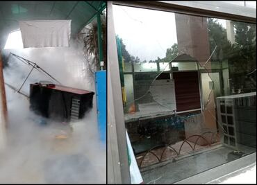 Presuntos normalistas vandalizan oficinas de Educación en Chiapas