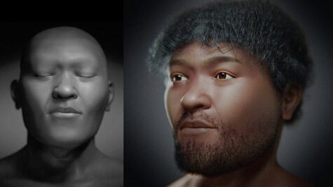 La asombrosa reconstrucción del rostro de un joven minero egipcio que vivió hace 35 mil años