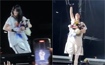Billie Eilish se va del Foro Sol llena de peluches del Dr Simi, ¿rompe récord de Rosalía?