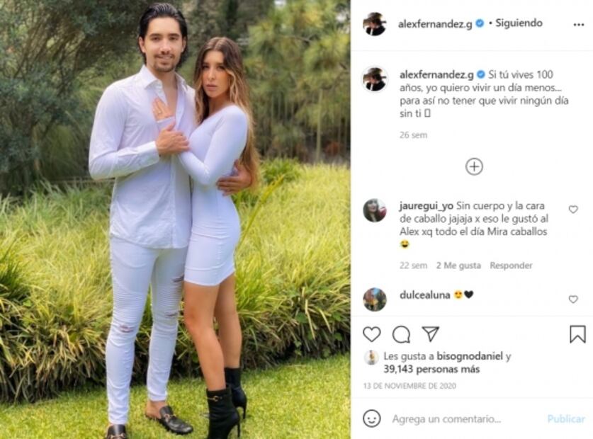 Alex Fernández se casa con Alexia Hernández tras 10 años de noviazgo
