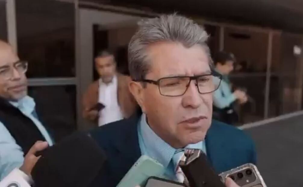Ricardo Monreal, coordinador de Morena en la Cámara de Diputados, en entrevista este 26 de febrero del 2025. Foto: Captura de pantalla.