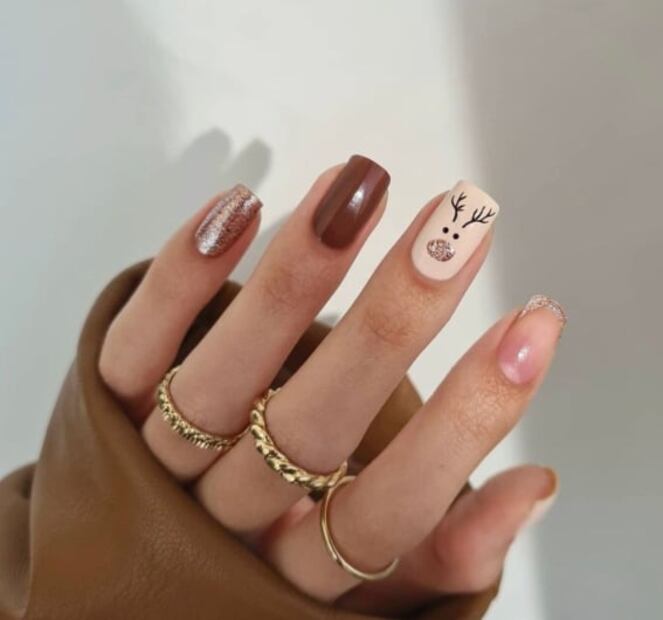 Los mejores diseños de uñas para Navidad