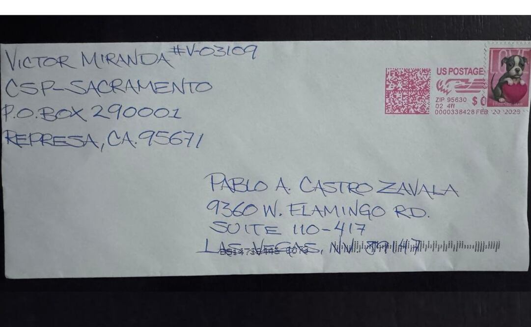 Carta de connacional condenado a pena de muerte en EU. Foto: Especial