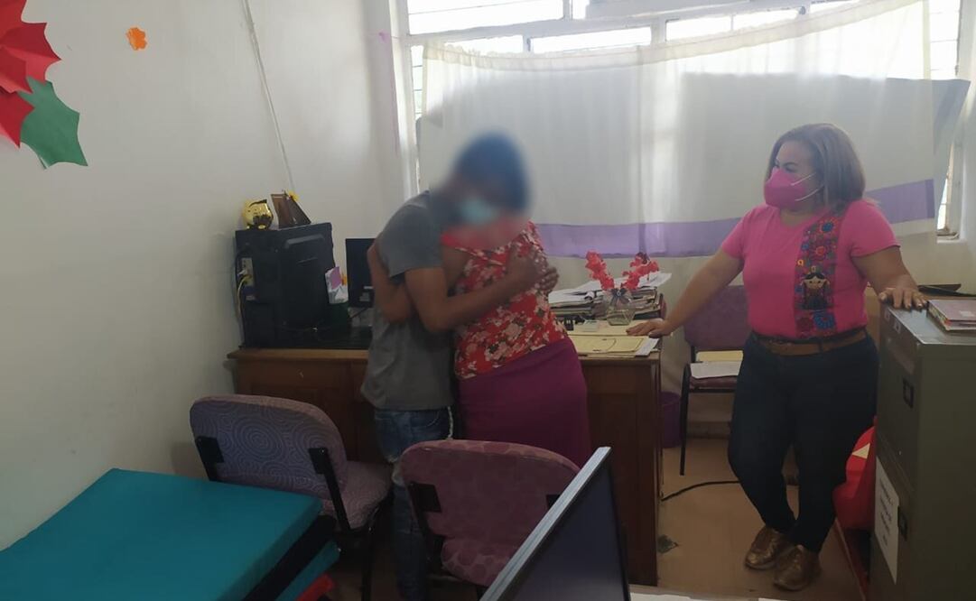  Luego de permanecer dos años desaparecido, Brayan se encontró con su madre en Chiapas Foto: Especial 