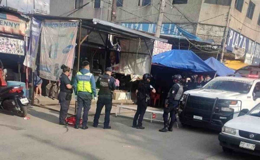 Cerca de las cuatro de la tarde primero se escucharon detonaciones en la parte trasera de la zona de las carnicerías. Foto: Especial