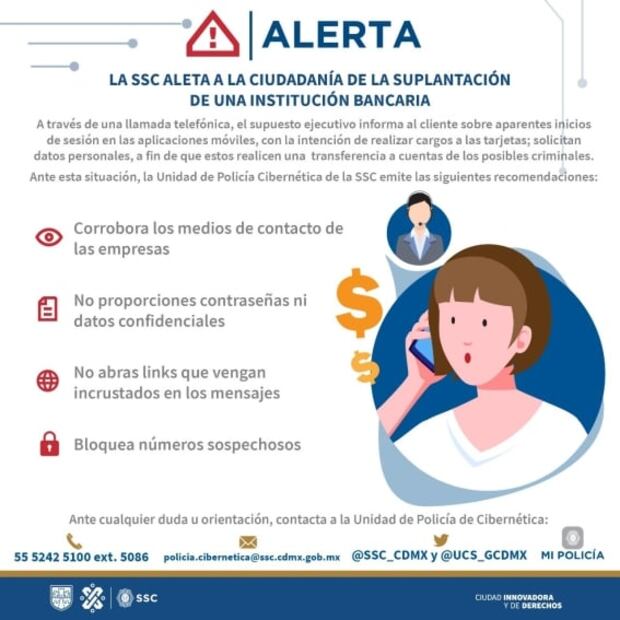 Policía Cibernética advierte de nueva modalidad de estafa bancaria