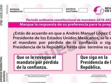 TEPJF rechaza modificar la boleta para la consulta de revocación de mandato de AMLO