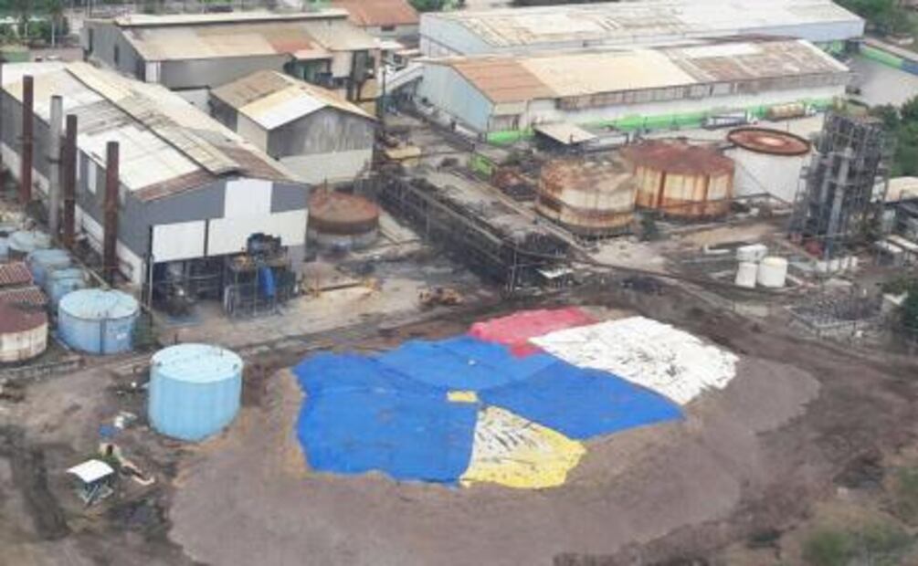 Reportan incendio de ingenio azucarero en Chiapas