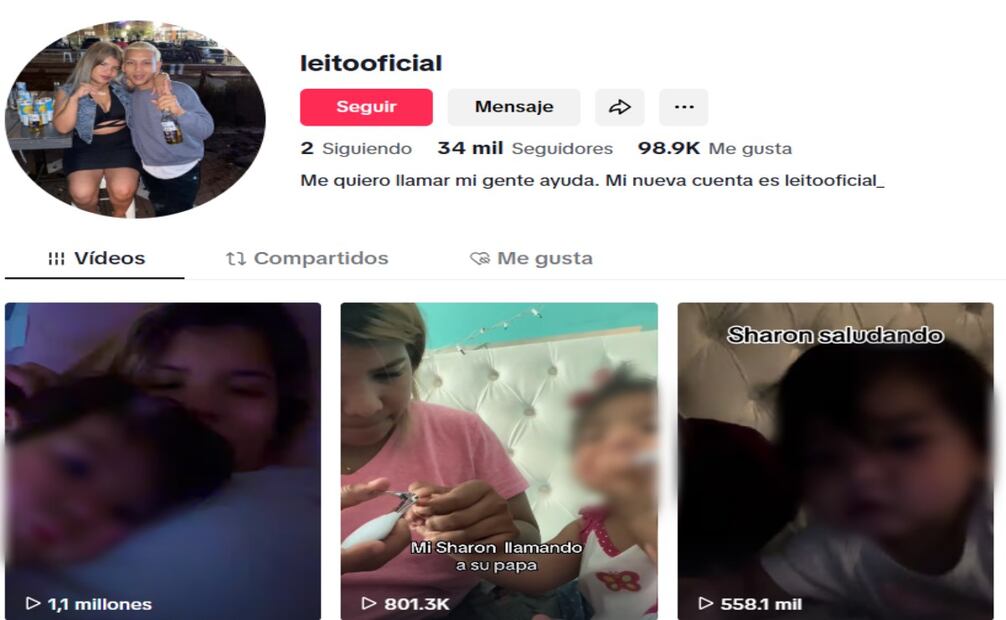 Tiktok del venezolano Leonel Moreno, conocido como "Leito Oficial". Foto: Captura de pantalla de Tiktok
