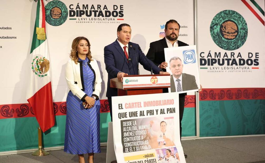 Mejía Berdeja rechaza denuncia del PAN y acusa complicidad del gobernador de Coahuila. Foto: Especial