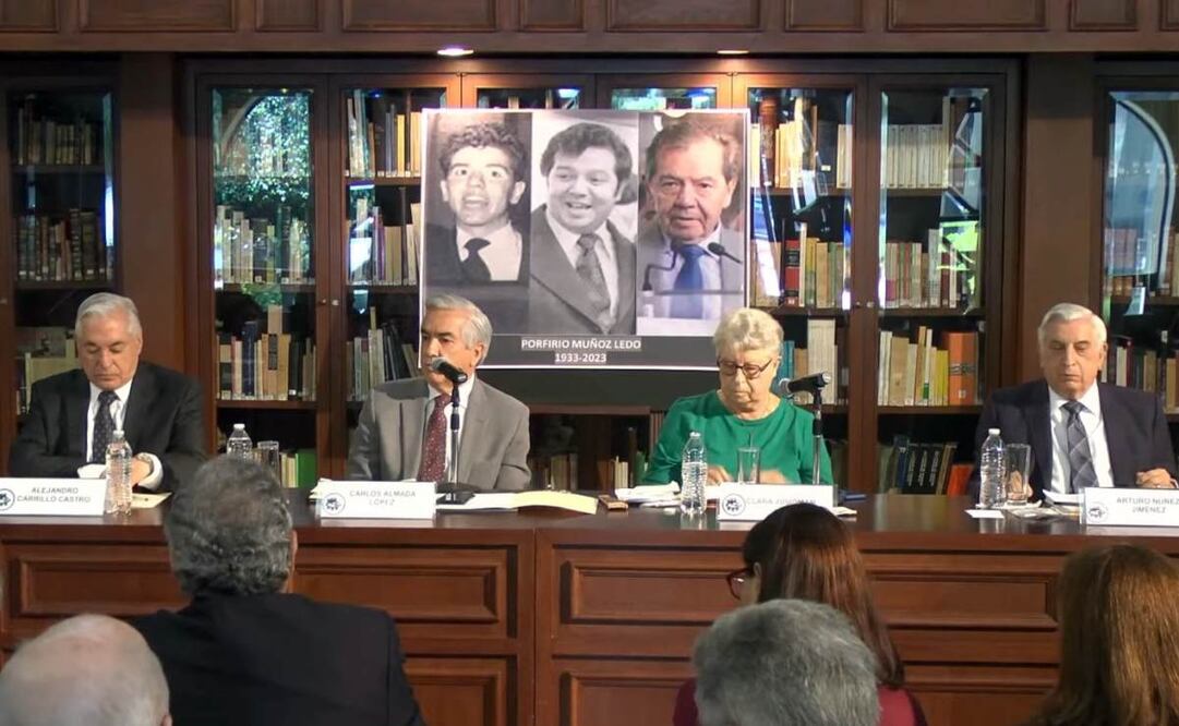 Mesa sobre "Porfirio Muñoz Ledo: El político, el polemista, el hombre". Foto: Tomada de la transmisión