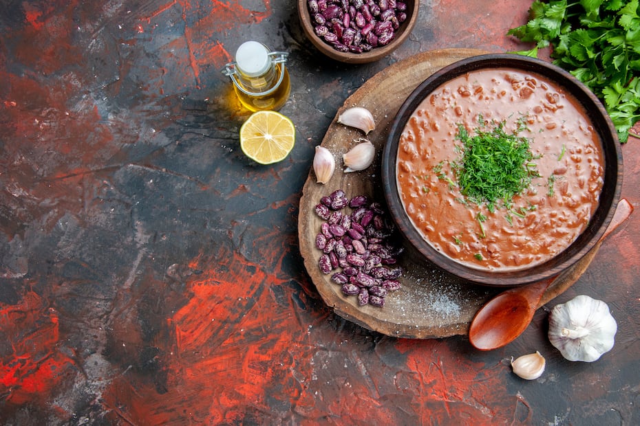 Frijoles bayos o flor de mayo son ideales para preparar frijoles de la olla. Foto: Freepik