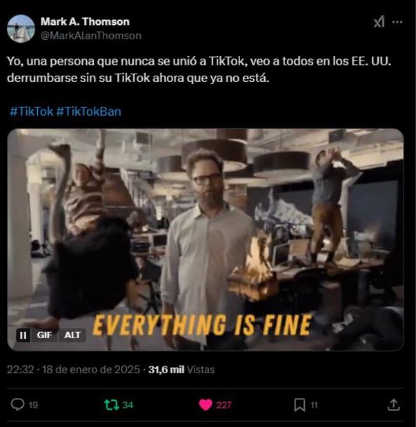 Los mejores memes para despedir a TikTok en EU.
Foto: Captura de pantalla en X