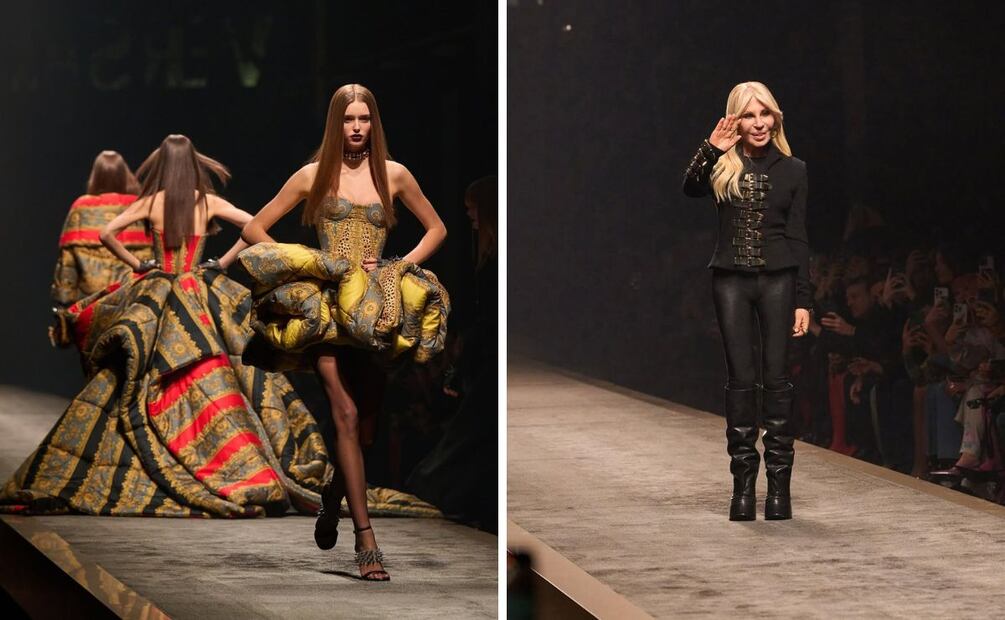 Desfile de la colección otoño-invierno 2025/2026 de Versace. Foto: Especial. Instagram @versace