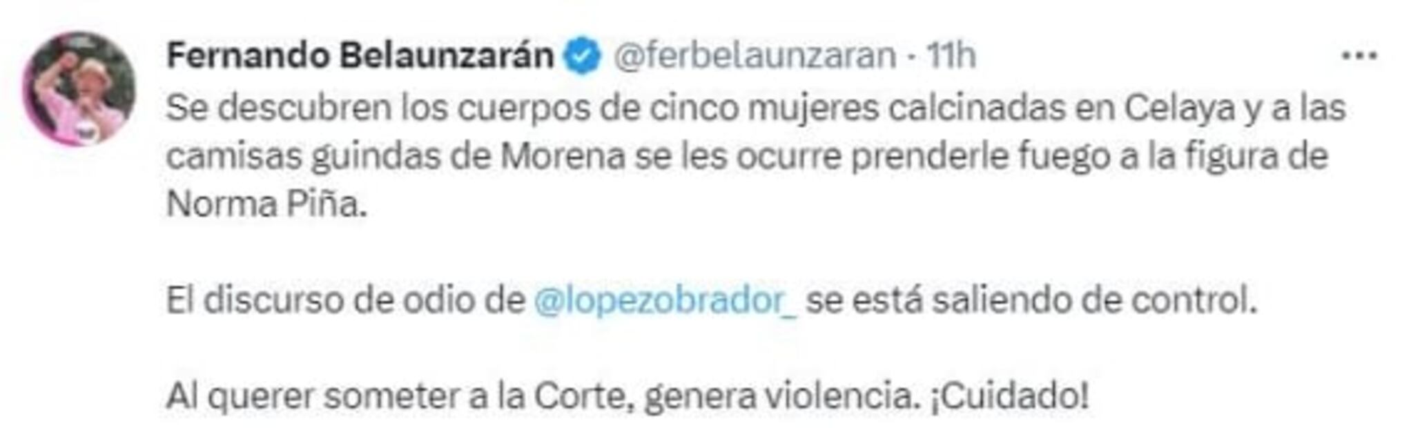 Intelectuales, políticos y organizaciones condenan ataques a la ministra Norma Lucía Piña