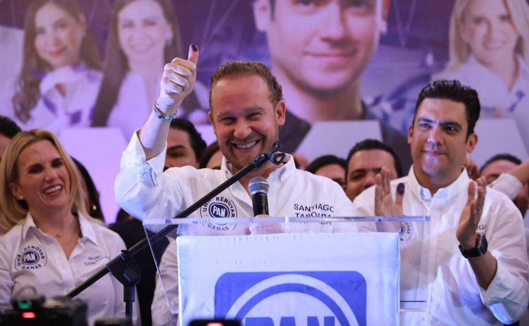 Santiago Taboada tras emitir su voto para la dirigencia del PAN el 10 de noviembre del 2024. Foto: Tomada de la cuenta de X de @STaboadaMx
