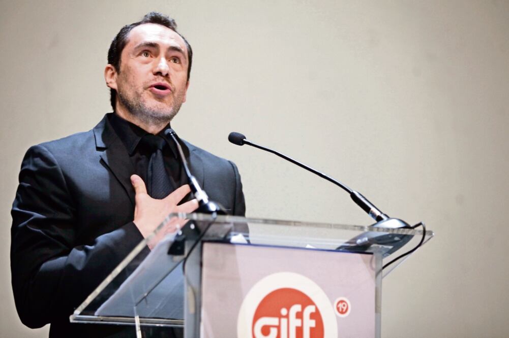 El histrión fue homenajeado en el Festival Internacional de Cine de Guanaajuato (JUAN REYES GARCÍA. EL UNIVERSAL)