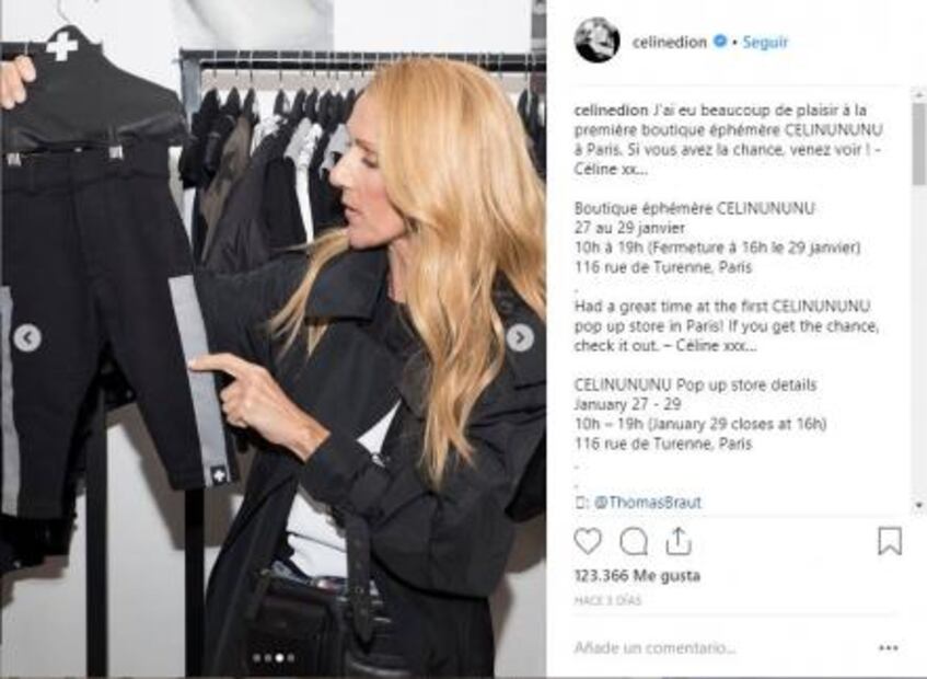 Céline Dion sorprende con su delgadez